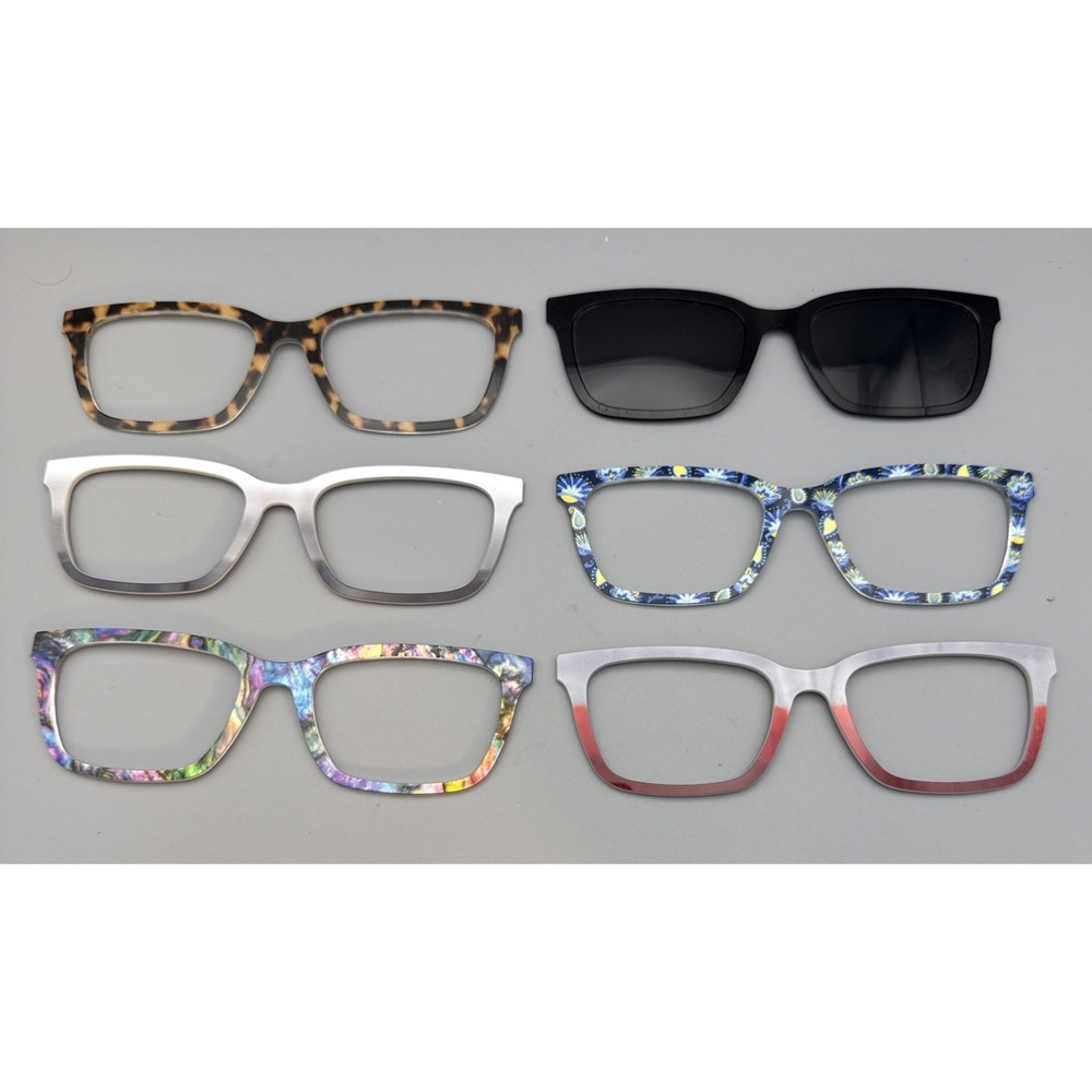 Lot of 6 Multicolor The Larkin Frame Toppers Pair Eyewear Exclusive Hipster HOT
